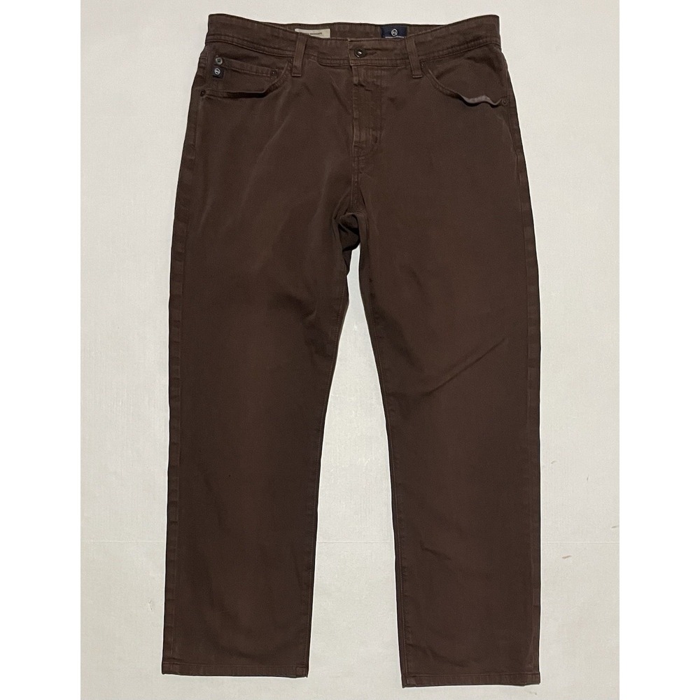 ADRIANO GOLDSCHMIED Mens Size 33 X 27 BROWN THE GRADUATE TAILORED LEG PANTS